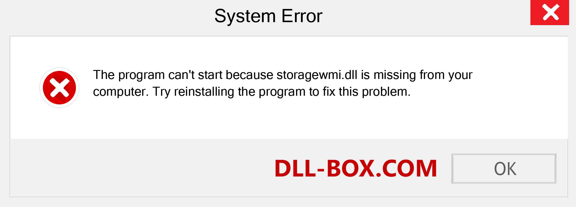  storagewmi.dll file is missing?. Download for Windows 7, 8, 10 - Fix  storagewmi dll Missing Error on Windows, photos, images