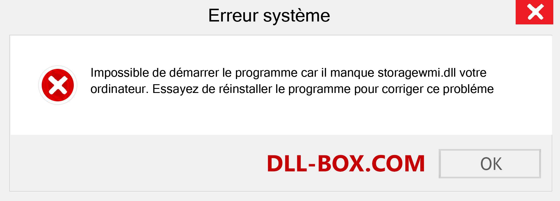 Le fichier storagewmi.dll est manquant ?. Télécharger pour Windows 7, 8, 10 - Correction de l'erreur manquante storagewmi dll sur Windows, photos, images